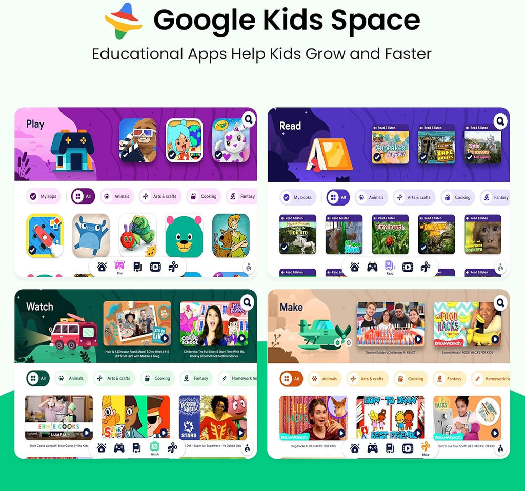 2026 Kids Tablet, 10.1 Inch Android 15 Tablet for Kids, 8GB RAM, 64GB ROM(1TB Expand), WiFi 6, Pre-Installed Educational Apps, Parental Control, with EVA Protective Case, Eye Protection